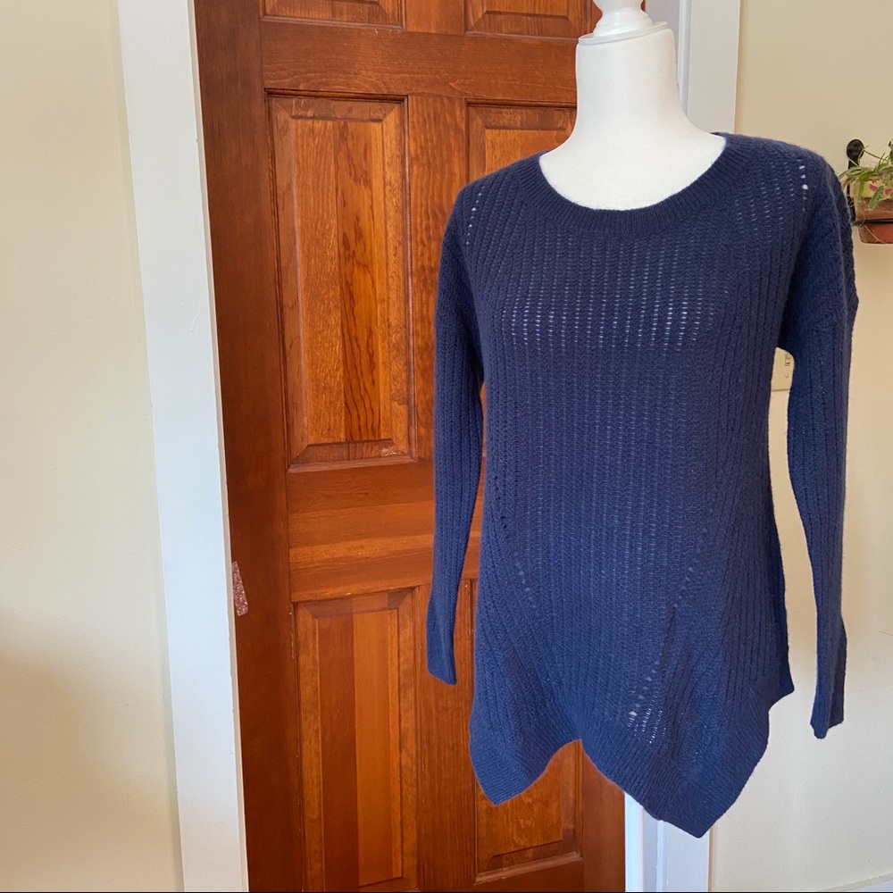 NWT! Garnet Hill Cashmere Split-Hem Sweater